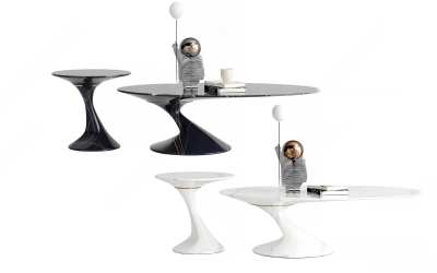 现代茶几3D模型下载